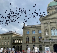 Dunkle Wolke ber Bundehaus